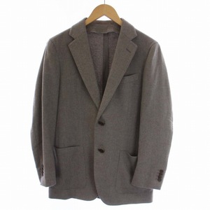 トゥモローランド TOMORROWLAND PILGRIM ロロピアーナ Loro Piana テーラードジャケット シングル 2B カシミヤ 44 S グレー メンズ