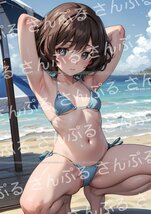 0ig [おまけあり] ガールズ&パンツァー 秋山優花里 ガルパン あきやまゆかり 同人 ポスター A4サイズ 光沢 高品質 イラスト アート アニメ_画像1