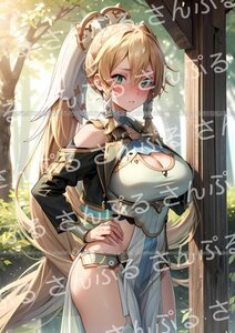 0iq [おまけあり] ソードアート オンライン リーファ SAO 同人 ポスター A4 サイズ 光沢 高品質 イラスト アート アニメ 美少女 ONLINE