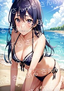 0kg [おまけあり] ラブライブ! 園田海未 同人ポスター A4サイズ 光沢 高品質 イラスト アート 海未ちゃん μ's Μ's lily white アニメ