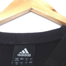 【送料無料】アディダススウェットトレーナー/ロゴデザイン　adidas 黒　Lサイズ　綿１００％_画像5