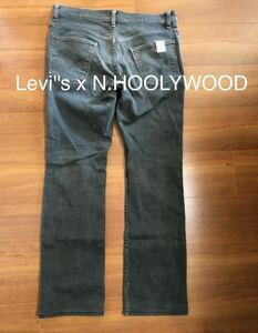 レア Levi''s x N.HOOLYWOOD ブラック デニム ジーンズ W30 517 リーバイス エヌハリウッド ブーツカット 野口強 尾花大輔 アメカジ 古着