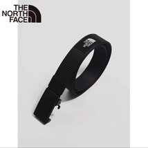 【1円〜】THE NORTH FACE(ノースフェイス)/ナイロンベルト(黒) 幅3.5cm x 125cmまでのフリーサイズです。D_画像1