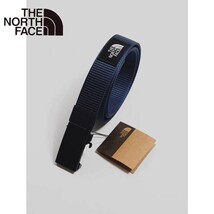 【1円〜】THE NORTH FACE(ノースフェイス)/ナイロンベルト(ミリタリーグリーン) 幅3.5cm x 125cmまでのフリーサイズです。D_画像3