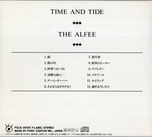 即：アルフィー THE ALFEE / TIME AND TIDE・・スリーブケース仕様_画像2