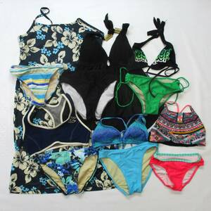 K9175★レディース水着セット ビキニ セパレート ROXY SWIM 花柄 ボーダー BILLABONG 黒 紺 水色 soiegrege 女子 まとめ売り プール 海 