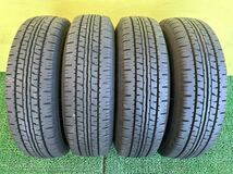 165R13 6PR LT 2021年ノーマ DUNLOP ENASAVE　４本セット プロボックス/サクシード 50系純正刻印AQ 4穴 PCD100 13×5J ET+39 ハブ54mm_画像2