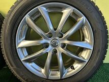 225/55R17 2019年スダットレス ヨコハマice GUARD IG50 タイヤアルミセット 日産純正 5穴 PCD114.3 ET+45 17×7.5J ハブ66mmスカイライン等_画像9