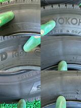 145/80R12 2018年スダットレス ヨコハマice GURAD IG91 4本セット　4穴 PCD100 13×4.00B ハブ54mmダイハツキャップ付き_画像9