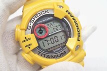 1円【CASIO】極美品 稼働品 カシオ G-SHOCK DW-9900 FROGMAN フロッグマン チタン デジタル イエロー メンズ腕時計 クオーツ◆質屋_画像5