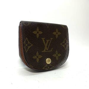 【美品】1円スタート LOUIS VUITTON モノグラム コインケース 小銭入れ ルイヴィトン ボタン ゴールド ブランド