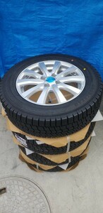 ★2023年製造★185/65R15★新品未使用スタッドレスタイヤ+新品ホイール付4本セット★goodyear★アイスナビ8★