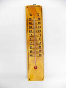 木製　温度計　レトロ