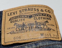 ♂ Levi’s 606 ▲米国製▲濃紺ヒゲ落ち▲ビックE▲スリム▲W３１_画像10