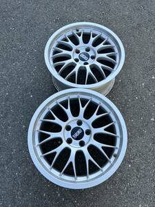 BBS RG188 842283 中古アルミホイール2本　18インチ 9.2J 5穴PCD114.3 オフセット35 