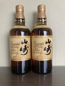 2本セット　サントリー 山崎 12年 100周年記念 蒸溜所ラベル シングルモルト ウイスキー 700ml 43％ Suntory