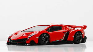 HOTWHEELS改LAMBORGHINI VENENO深リムVolk Racing TE37