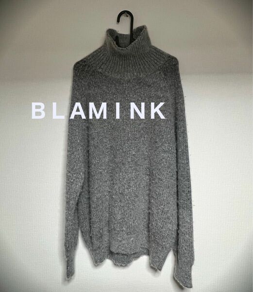 ブラミンク BLAMINK カシミヤ ウール ハイネック ニット