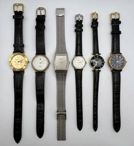 腕時計 動作品 まとめ売り 6点 セイコー LONGINES GIVENCHY MONTRES OPAL MARC JACOBS 英国王立地理学会 メンズ/レディース腕時計