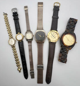 腕時計 動作品 まとめ売り 6点 TECHNOS RADO COACH NINARICCI NIXON 英国王立地理学会 メンズ/レディース腕時計