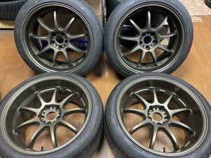 ◆WORK エモーションD9R 19インチ◆アドバンスポーツ 245/40 275/35R19 2022年製造◆フェアレディZ33 Z34 V37クーペ等◆