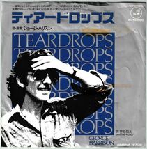 George Harrison - Teardrops ジョージ・ハリスン - ティアードロップス P-1559D シングル盤 プロモ 見本盤 白ラベル Promo WL_画像1