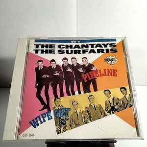 ｔｍ101　THE　CHANTAYS THE SURFARYS BEST PIPELINE WIPE OUT　CD-6　CD　シャンティーズ、サーファリーズ　パイプライン~ワイプ・アウト