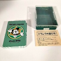 tm354　 希少　デザイン　MICKEY　MOUSE　トランプ　日本製　ニチテン　NICITEN　オール　プラスチック　ミッキー　昭和レトロ　当時もの_画像3