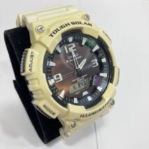 1円〜 稼働品 CASIO カシオ AQ-S810W メンズ 腕時計 タフソーラー アナデジ カレンダー 多機能_画像2