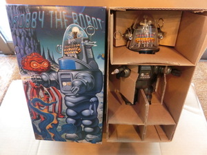  Osaka tin plate toy materials .* made in Japan ROBBY THE ROBOT electric walk tin plate robot * Forbidden Planet SF movie lobby * The * robot limited goods 