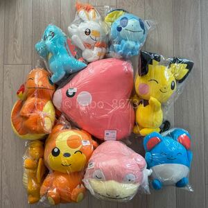 【新品正規品】ポケットモンスター ぬいぐるみ セット10種（ポケモン プライズ 景品 ゲームセンター Pokemon まとめ売り セット売り）