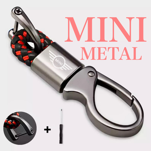 送料無料 Mini メタルキーホルダー 赤黒 MINI キーホルダー mini ミニ アクセサリー 内装品 用品 グッズ クラブマン クロスオーバー