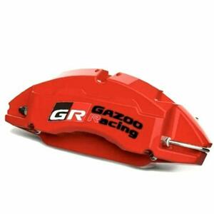 送料無料 GAZOO Racing 耐熱 ブレーキキャリパー ステッカー ガズーレーシング GR デカール ヤリス スープラ プリウス ランクル アクア 86