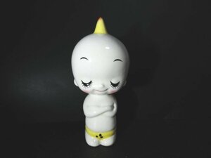 XW424△昭和レトロ / 陶器人形 / カミナリ坊や / 鬼の子 / 全高11cm / 内藤ルネ / インテリア 置物