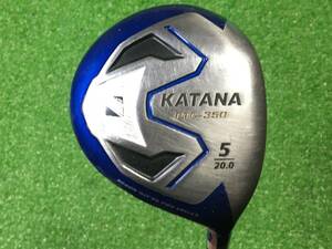 hvc-407 中古　カタナゴルフ/KATANA PTC-350　フェアウェイウッド 5W 20度　純正カーボン SR