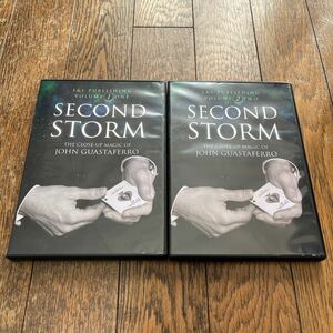 2個セット SECOND STORM セカンドストーム ジョンガスタフェロー カードマジック DVD マジック