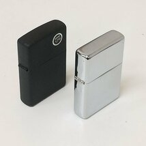 A861a [未使用品] ZIPPO ジッポー オイルライター 2005年製 ブラッククラックル 無地 シルバー 喫煙具 煙草 タバコ | その他 K_画像3