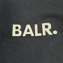 D645b [秋冬][人気] BALR. ボーラー Q-series Straight Classic Hoodie L ブラック パーカー スウェット フード付 メタルロゴ | トップス D_画像6