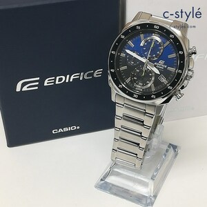 A756 [動作品] CASIO カシオ EDIFICE 腕時計 シルバー×ブラック EFV-600D-2A クォーツ | ファッション小物 D★