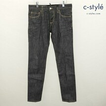 D696 [未使用品] DSQUARED2 ディースクエアード デニムパンツ 46 ブラック SLIM JEAN S74LB0227 イタリア製 | G★_画像1