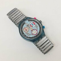 B207a [人気] swatch スウォッチ 腕時計 ブルー系 POWER STEEL クォーツ | ファッション小物 G_画像2