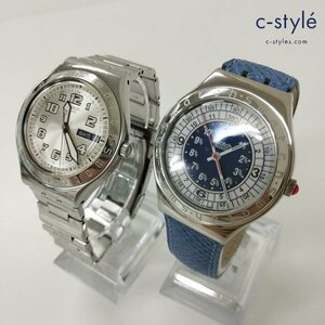 B182a [セット] swatch 腕時計 シルバー シルバー×ブルー IRONY Ocean Storm AYGS708F COOL DAYS YGS716GX | ファッション小物 G