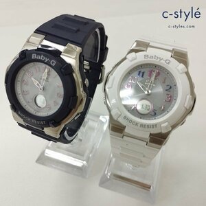 B180a [動作品] CASIO カシオ 腕時計 Baby-G ホワイト ネイビー BGA-1100 タフソーラー | ファッション小物 G