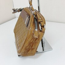 A984 [人気] Salvatore Ferragamo サルバトーレフェラガモ ミニクロス ショルダーバッグ カーキ系 レディース | G★_画像2