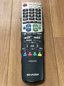 SHARP テレビリモコン AQUOS GA814WJSA 中古品　