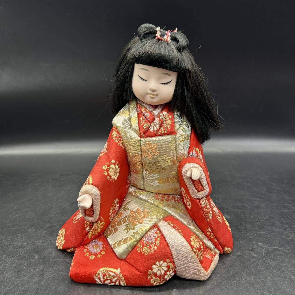 Хина Долл, Кукла Ичимацу, Девочка, Японская кукла, Антикварная Статуэтка, Интерьер H5-2, кукла, персонаж куклы, Японская кукла, клетчатая кукла