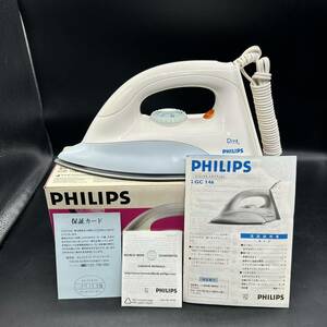 PHILIPS アイロン sliver stone dive 100series dry iron GC146 スチームアイロン　箱付き H19