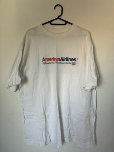 AmericanAirlines World Cup 94年 90s 古着 企業物 Tシャツ XL 1994年 FIFAワールドカップ 公式 W杯半袖Tシャツ 半袖 ビンテージ ホワイト 