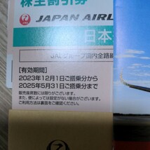 JAL 日本航空　株主優待 3枚【送料無料】(有効期限2025年5月31日)_画像2