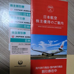 JAL 日本航空　株主優待 3枚【送料無料】(有効期限2025年5月31日)